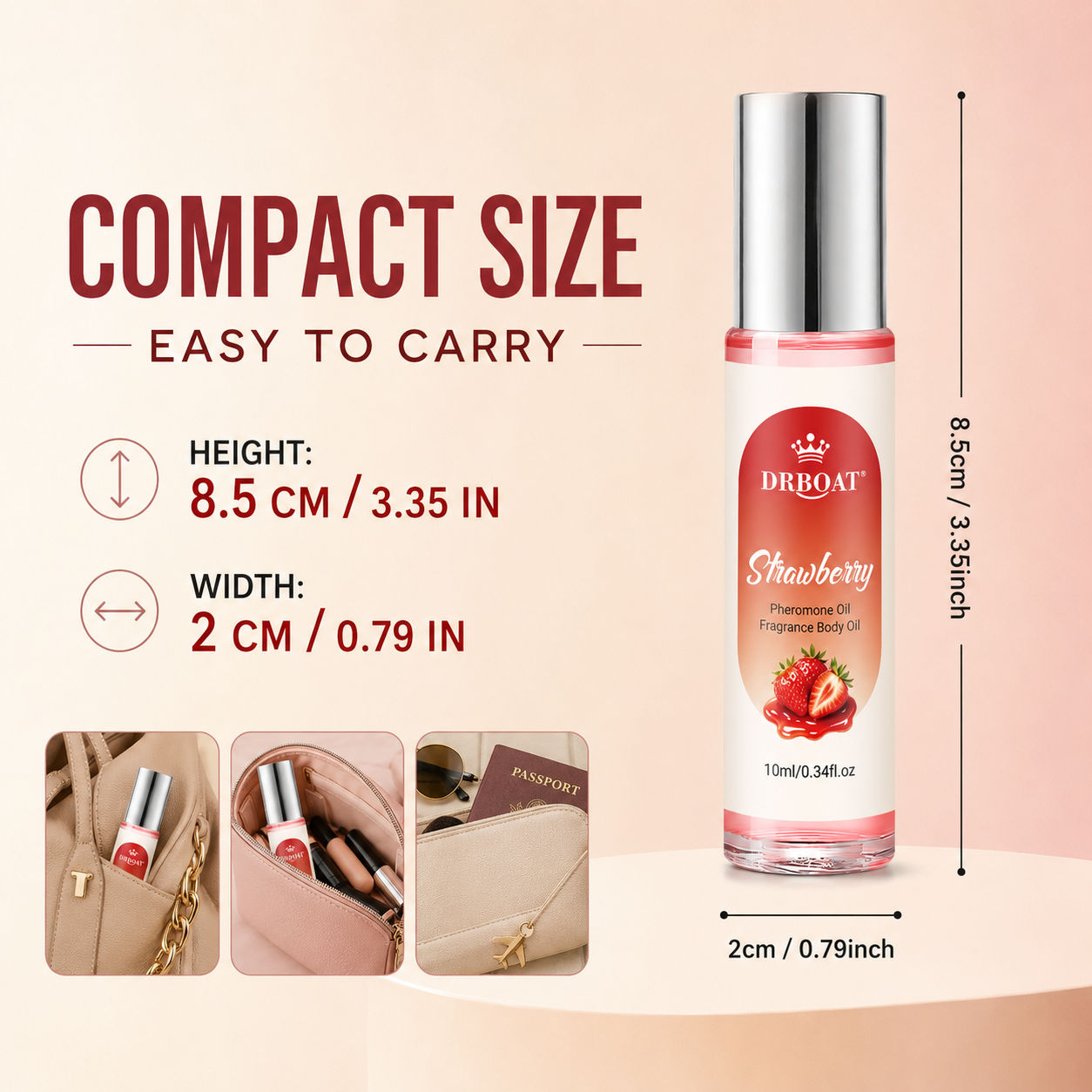 Strawberry Roll-On Perfume Oil - Perfume Fragrance Oil 评论和价格
